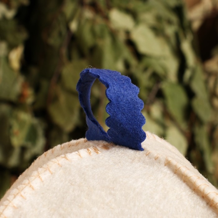 Шапка для бани Шапка для бани "Всех румяней и белей" полушерсть