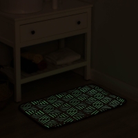 Коврик для ванной светящийся в темноте «Светящиеся грани», 50×80 см, цвет бордовый Коврик для ванной светящийся в темноте «Светящиеся грани», 50×80 см, цвет бордовый