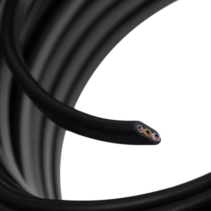 Кабель "ULC" ВВГ-Пнг(A)-LS, сечение 3х2.5 мм2, 100 м, ГОСТ, чёрный