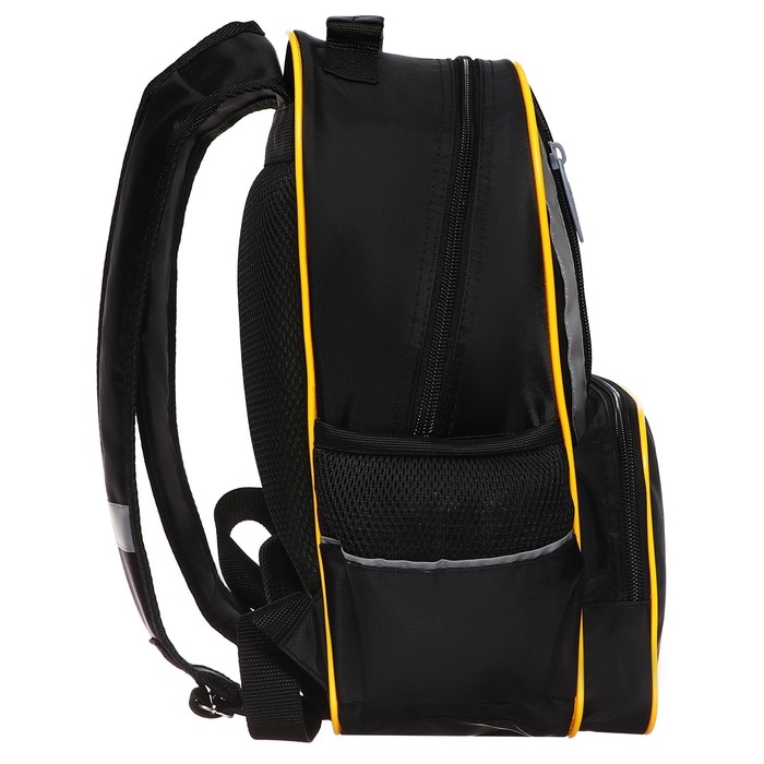 Рюкзак школьный, 37 х 26 х 13 см, эргономичная спинка, Calligrata ОРТ "Крутой кот"