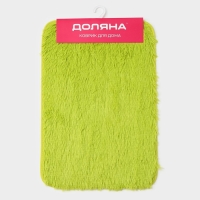 Коврик для дома Доляна &laquo;Пушистик&raquo;, 40&times;60 см, зелёный
