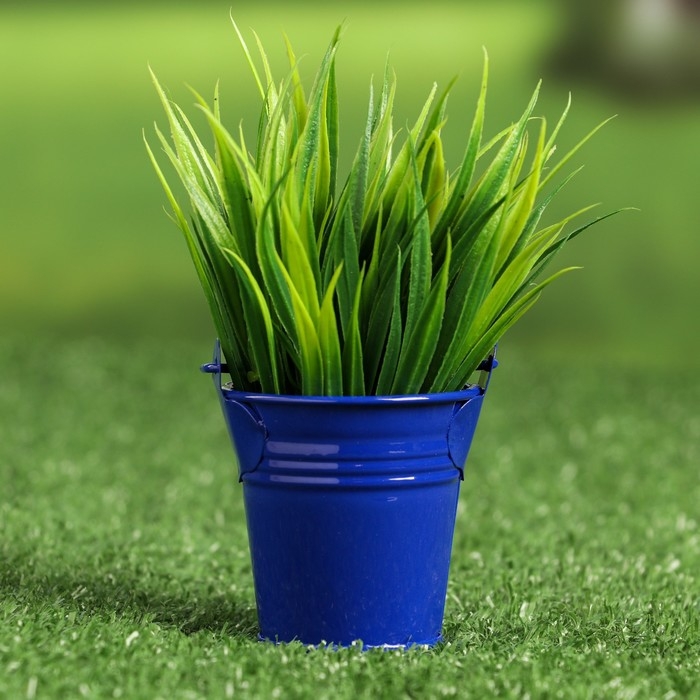 Кашпо Кашпо "Ведерко Томми" синее, 6х6см