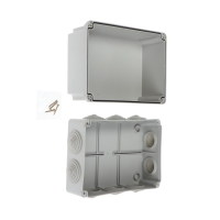 Распределительная коробка Урал ПАК, 190х140х120, IP 55, 10 вх, серая, КО-65027190-012 Распределительная коробка Урал ПАК, 190х140х120, IP 55, 10 вх, серая, КО-65027190-012