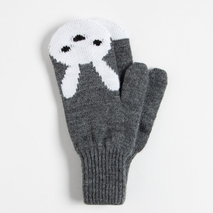 Новогодний подарочный набор "Зайка", варежки р-р 19 и аксессуары