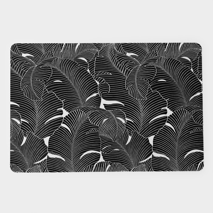 Салфетки сервировочные на стол &laquo;Мираж&raquo;, 4 шт, 30&times;45 см, цвет чёрный