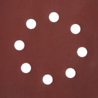 Круг абразивный шлифовальный под "липучку" ТУНДРА, перфорированный, 150 мм, Р800, 5 шт.