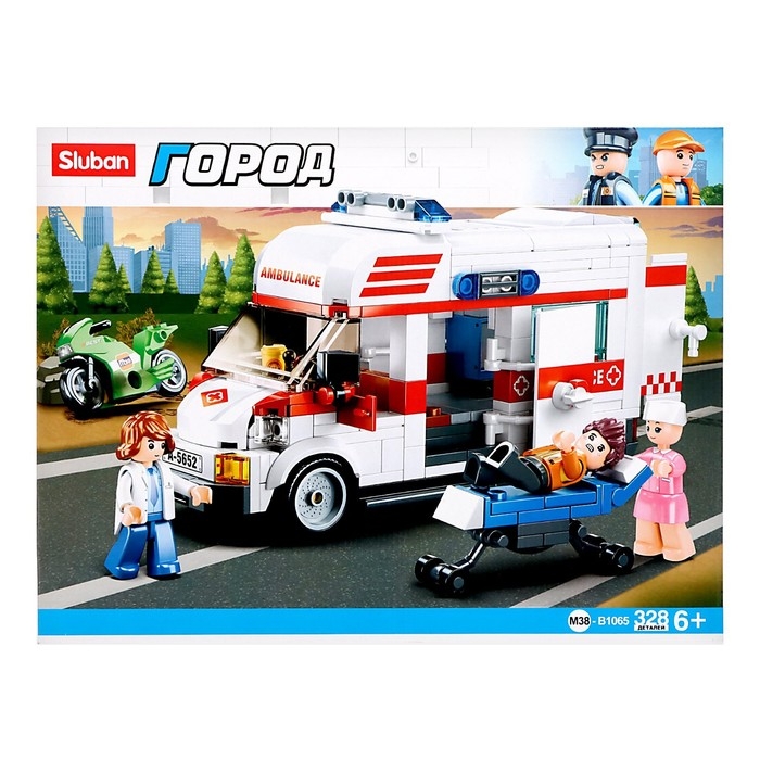 Конструктор Город &laquo;Скорая помощь&raquo;, 328 деталей