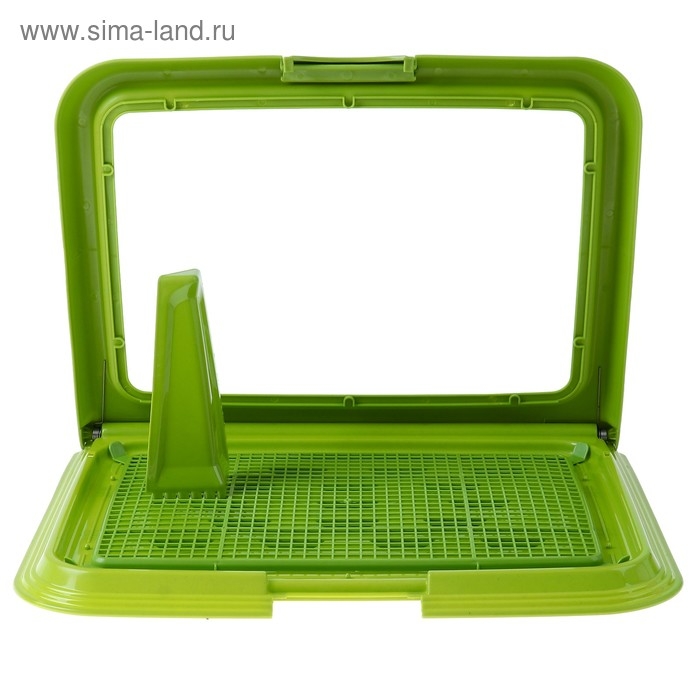 Туалет многофункциональный (под пеленку, со съемной сеткой), 49х36,5х4 см, зеленый