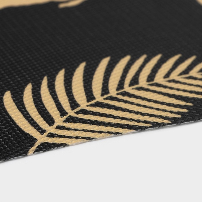 Салфетки новогодние на стол Доляна &laquo;Новый Год&raquo;, 4 шт, сервировочная, 45&times;30 см, цвет чёрный