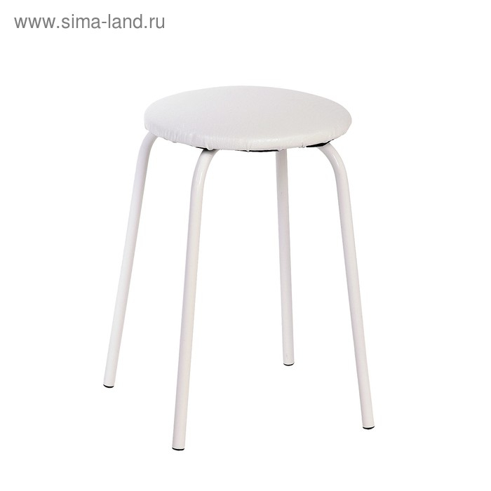 Табурет Табурет "Эконом" Белый /белая рептилия