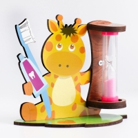 Песочные часы для чистки зубов "Жираф", таймер 3 минуты Песочные часы для чистки зубов "Жираф", таймер 3 минуты