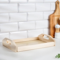 Поднос деревянный "Дачный", МАССИВ, 23&times;35&times;6,5 см