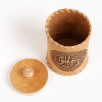 Туес "Лось", 8 х 8 х 14 см, береста Туес "Лось", 8 х 8 х 14 см, береста