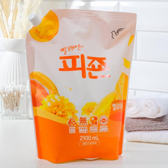 Кондиционер для белья Pigeon, с ароматом &laquo;Жёлтая мимоза&raquo;, 2,1 л