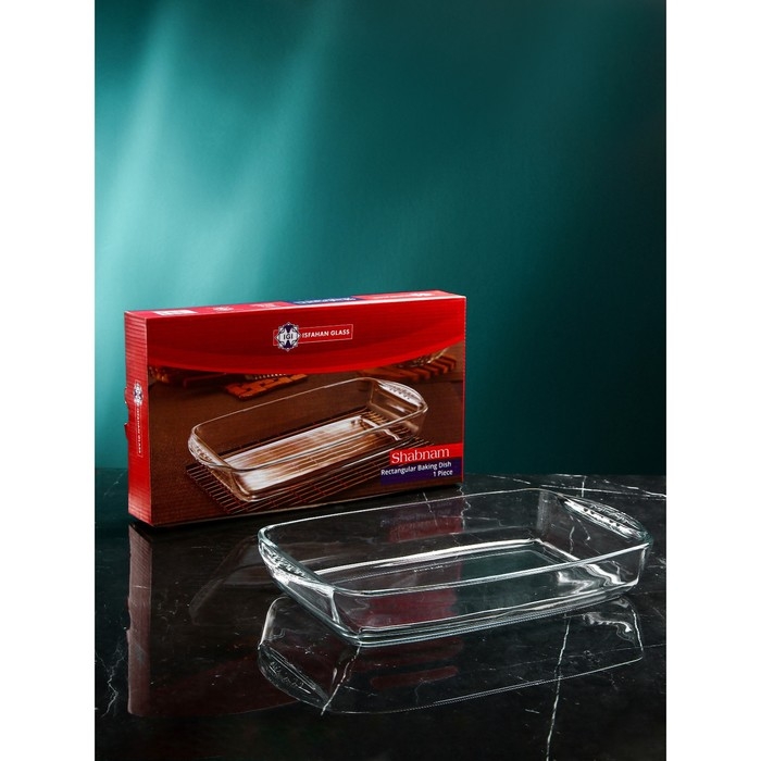 Форма для запекания и выпечки &laquo;Шабнам&raquo;, 1.8 л, стекло, Иран
