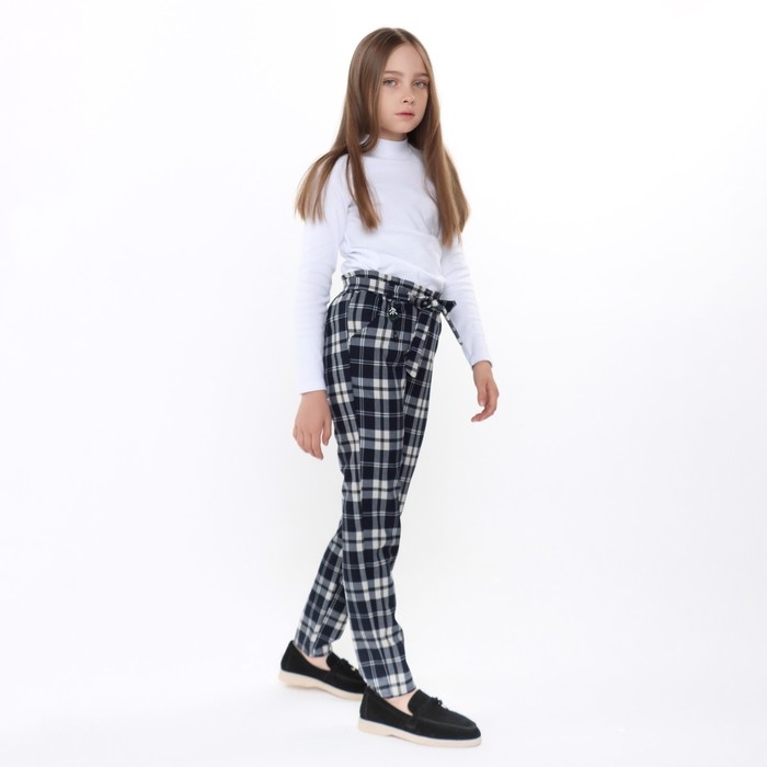 Брюки школьные для девочек, цвет тёмно-синий, рост 170 см Брюки школьные для девочек, цвет тёмно-синий, рост 170 см