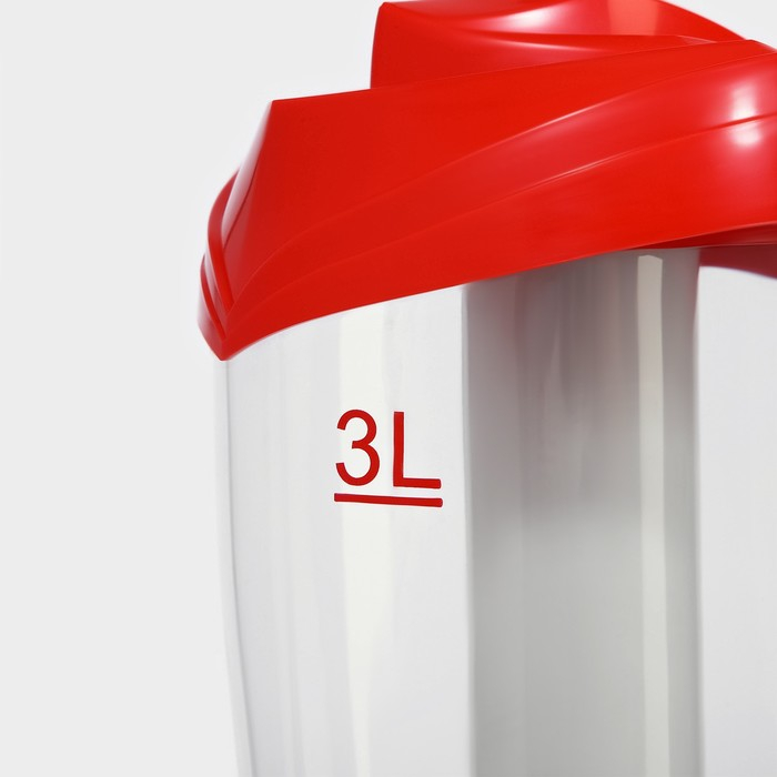 Башня пивная &laquo;Вавилон&raquo;, 3 л, цвет красный