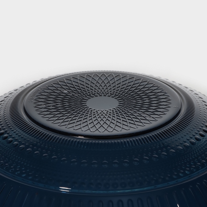 Салатник стеклянный &laquo;Луиз&raquo;, 200 мл, d=16 см, цвет лондон топаз