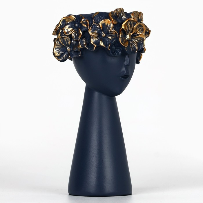 Подсвечник полистоун &laquo;Девушка с венком&raquo; 9,5 х 9,5 х 14 см МИКС