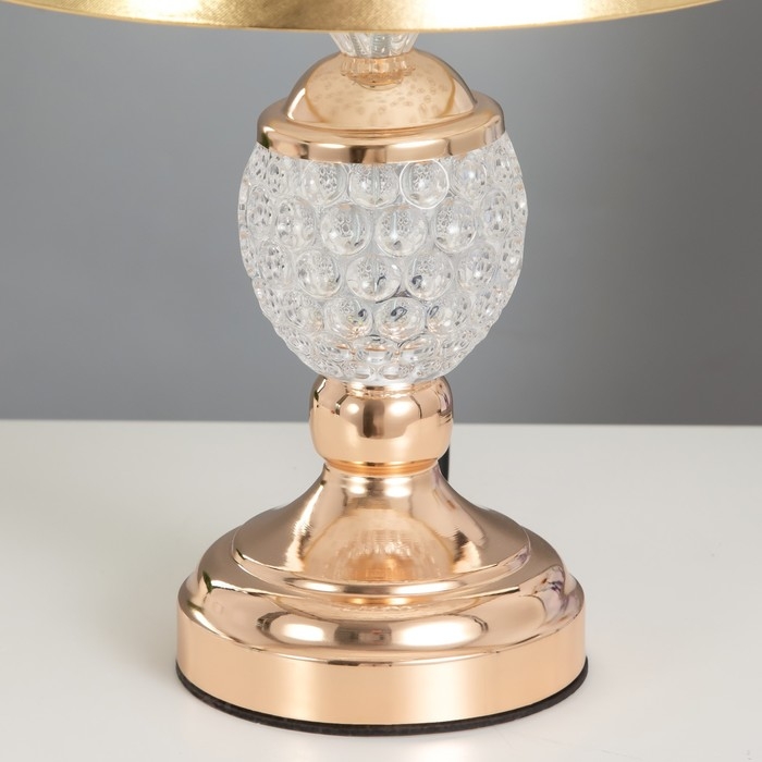 Лампа настольная "Азалия" 1х40Вт Е27 220В золото 25х25х40 см RISALUX