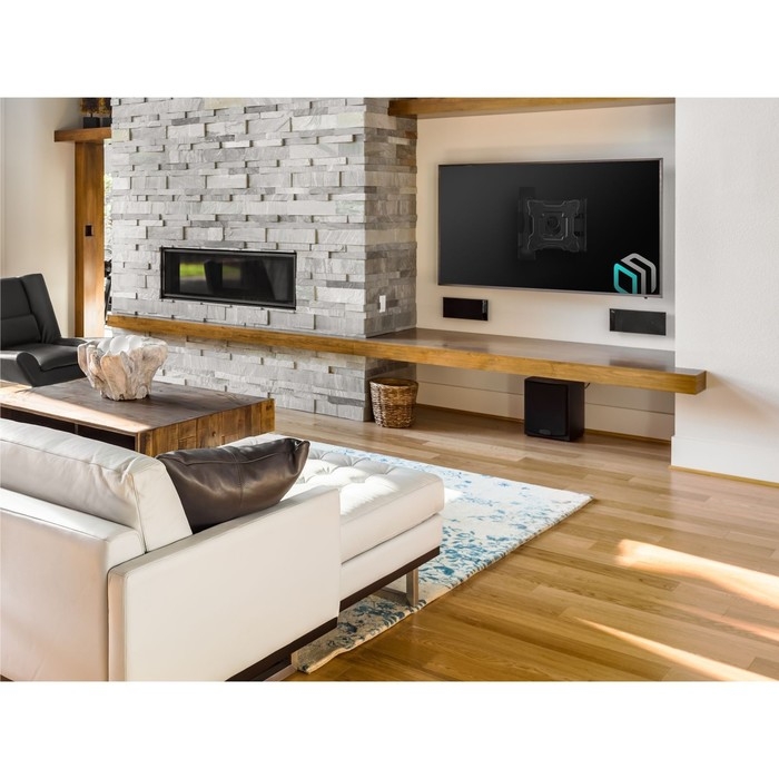 Кронштейн ONKRON M4S, для ТВ, наклонно-поворотный, 17"-43", 55 - 500 мм от стены, черный