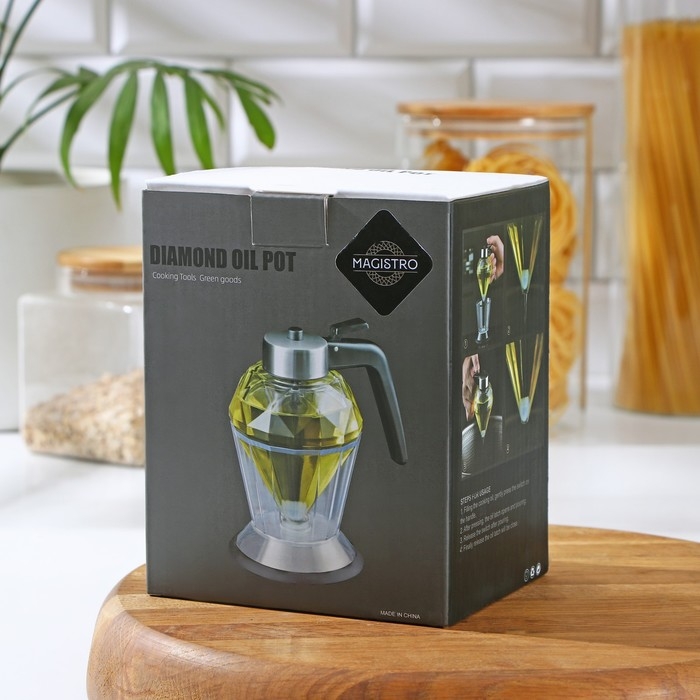 Ёмкость-дозатор Magistro &laquo;Сапфир&raquo;, 200 мл, для масла и соуса