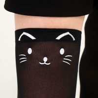 Карнавальный чулки &laquo;Кошечка&raquo;, цвет чёрный, р. М