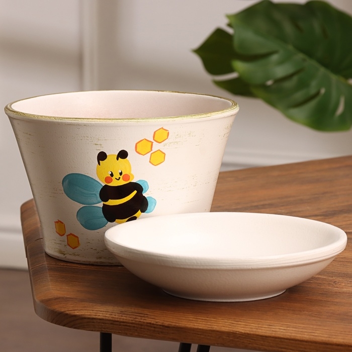Горшок цветочный "Пчела" 1,7 л