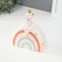 Копилка керамика "Мышка-принцесска" 5х13х16 см Копилка керамика "Мышка-принцесска" 5х13х16 см