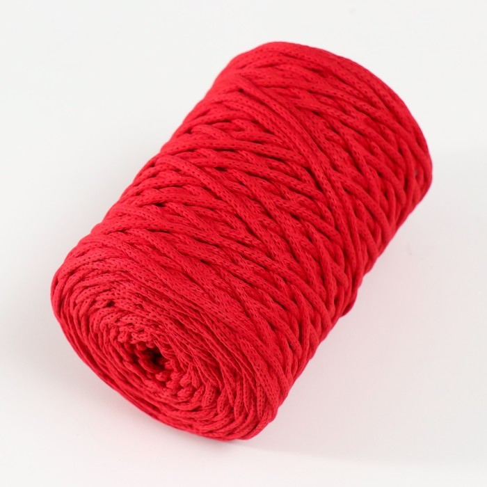 Шнур для вязания без сердечника 70% хлопок, 30% полиэстер ширина 3мм 100м/160&plusmn;10гр (126)