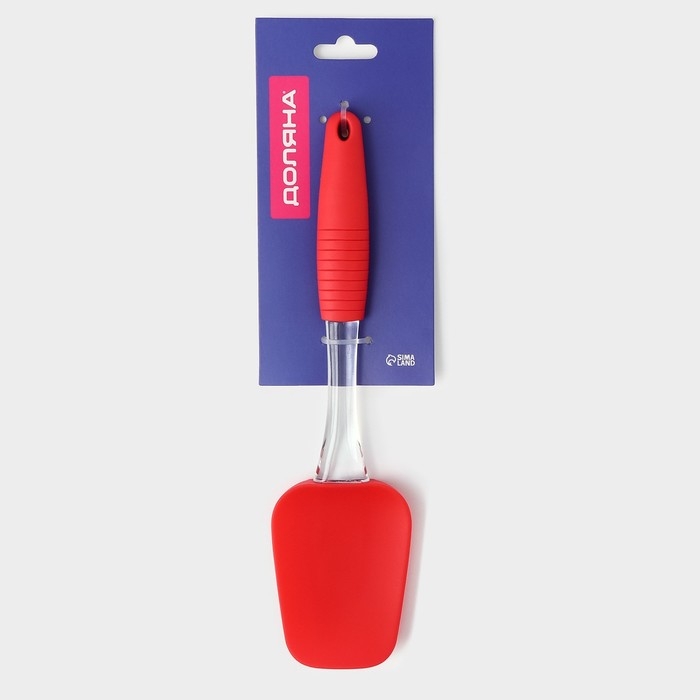 Лопатка Доляна «Про», силикон, 25,5 см, цвет МИКС Лопатка Доляна «Про», силикон, 25,5 см, цвет МИКС