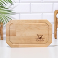 Доска разделочная «Гайка» малая (кровосток) 30х18х1,8 см Доска разделочная «Гайка» малая (кровосток) 30х18х1,8 см