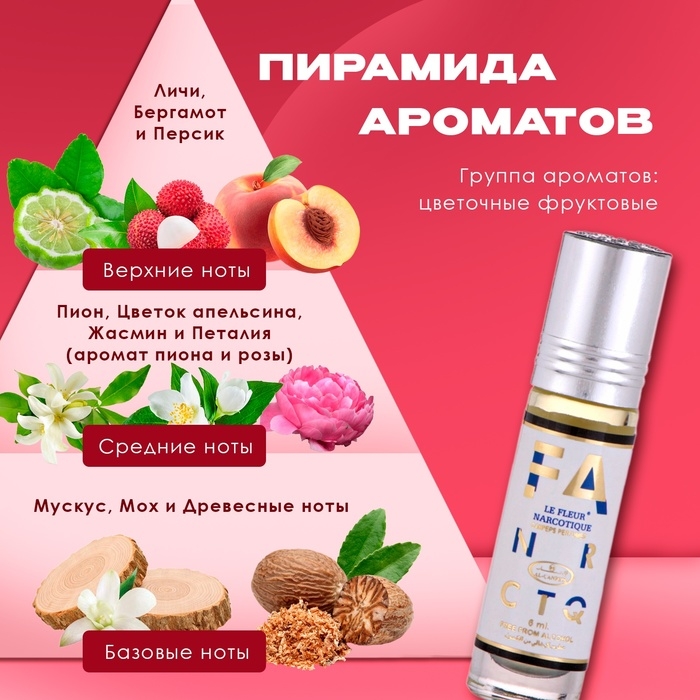 Духи масляные женские Fa Nr Ctq, 6 мл