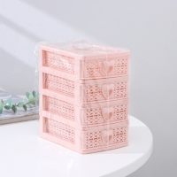 Мини - комод для мелочей 4 секции Доляна &laquo;Вязание&raquo;, 12,5&times;9&times;14,5 см, цвет МИКС