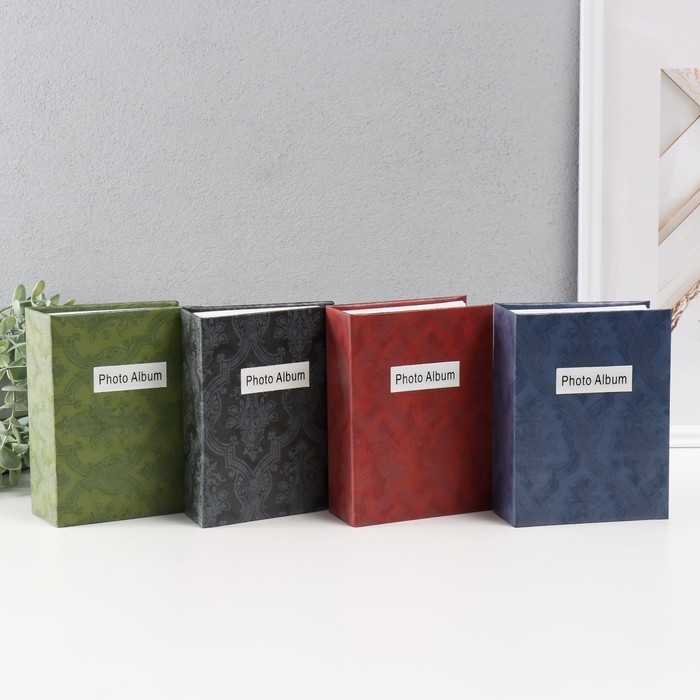 Фотоальбом 100 фото 10х15 см "Кружево" МИКС в коробке 5х12х16,5 см