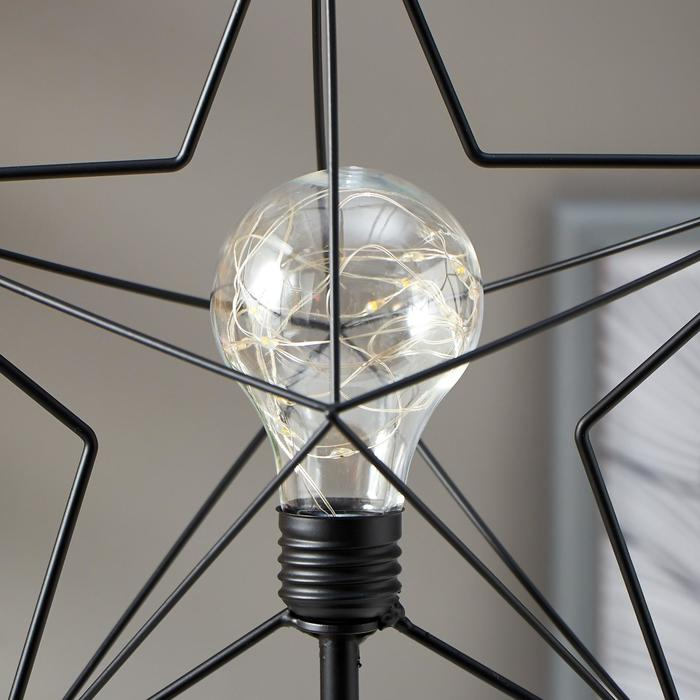 Ночник 16128/1 LED от батареек 3хАА черный 11х22х36,5 см RISALUX Ночник 16128/1 LED от батареек 3хАА черный 11х22х36,5 см RISALUX