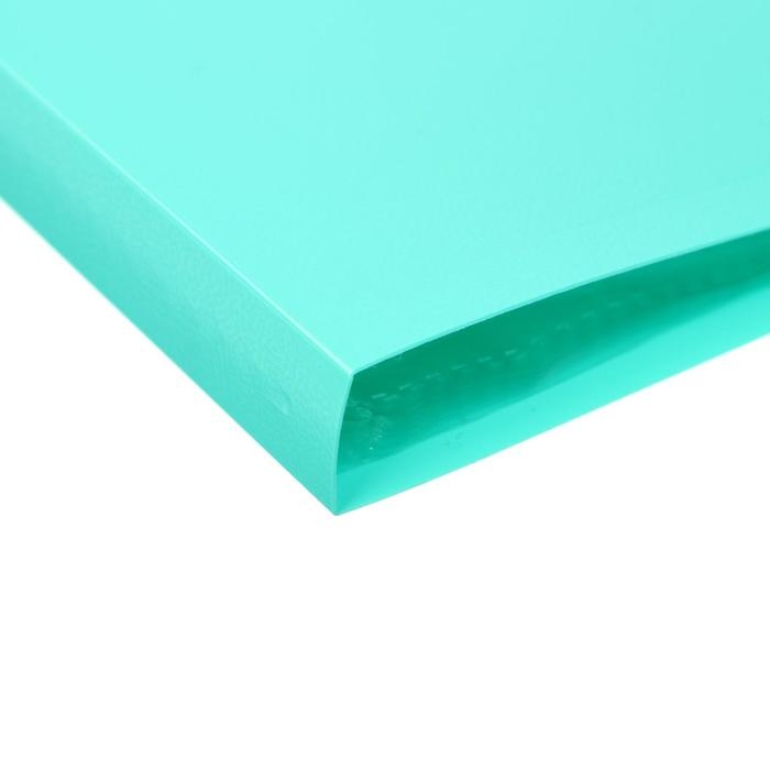 Папка с 20 вкладышами А4, 500 мкм, Calligrata, 15 мм, мятная Папка с 20 вкладышами А4, 500 мкм, Calligrata, 15 мм, мятная