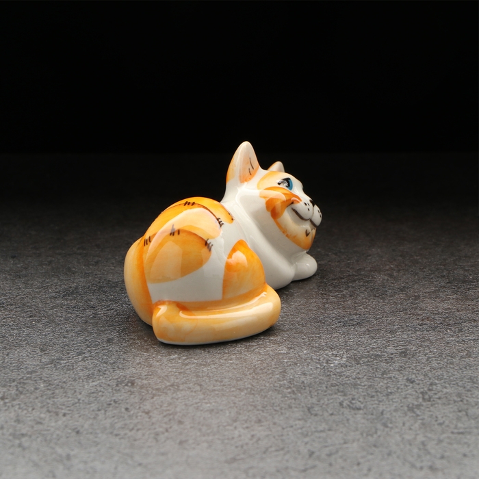 Статуэтка фарфоровая &laquo;Котя Муся&raquo;, рыжая, 9см