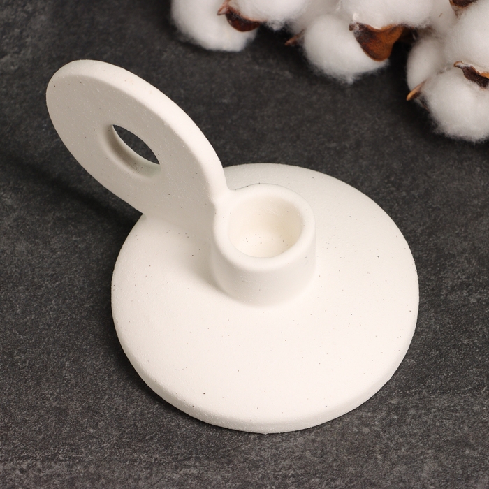 Подсвечник Подсвечник "Лео" белый песок, 8х13х10см