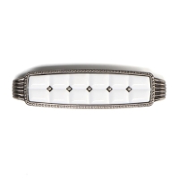 Ручка скоба ELEGANT, 96 мм, керамическая, цвет цвет старинное серебро Ручка скоба ELEGANT, 96 мм, керамическая, цвет цвет старинное серебро