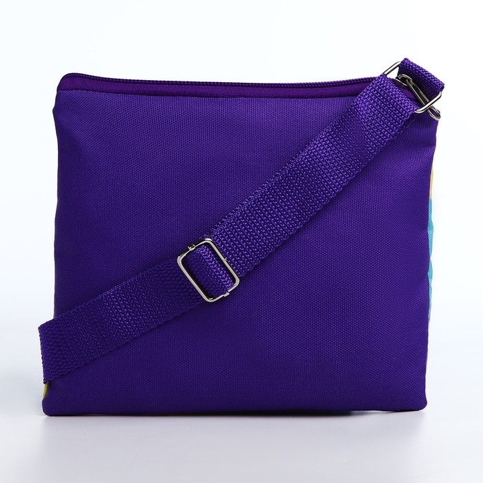 Сумка детская для девочки на молнии, цвет сиреневый/мятный Сумка детская для девочки на молнии, цвет сиреневый/мятный