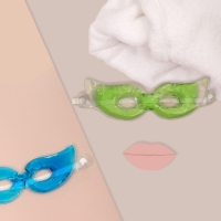 Маска для лица гидрогелевая, охлаждающая/согревающая, 20 &times; 7,5 &times; 0,5 см, цвет МИКС