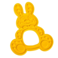 Прорезыватель силиконовый &laquo;Зайка&raquo;, цвет МИКС, КНОПА