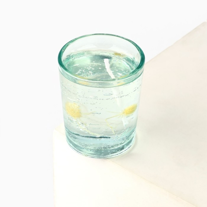 Свеча гелевая новогодняя в стакане с декором внутри «Новый год: Цветочнаяя» 5 х 5 х 6 см Свеча гелевая новогодняя в стакане с декором внутри «Новый год: Цветочнаяя» 5 х 5 х 6 см