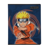 Тетрадь 48 листов в клетку "Naruto", обложка мелованный картон, выборочный УФ-лак, конгрев, блок 65 г/м2, МИКС