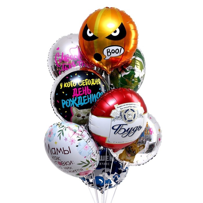 Воздушный шар фольгированный 18 Воздушный шар фольгированный 18" «Мамы как пуговки» круг