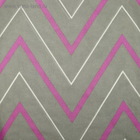 Постельное бельё "Этель" евро Сиренево-серые зигзаги 200х217 см, 240*220 см, 70х70 см - 2 шт., поплин 125 г/м&sup2;