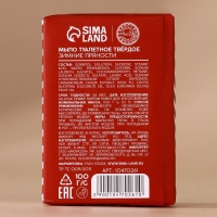 Подарочный набор URAL LAB &laquo;Снегопад чудес&raquo;, мыло для рук кусковое 100 г и мочалка для тела, Новый Год