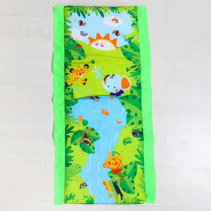 Развивающий коврик &laquo;Остров&raquo;, с дугой и игрушками, 77х77х0,5