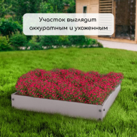 Клумба оцинкованная, 50 &times; 50 &times; 15 см, &laquo;Квадро&raquo;, Greengo